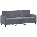  3-dijelni set sofa tamnosivi baršunasti | shoptok.hr