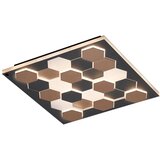 CINQUE Crna LED stropna svjetiljka s metalnim sjenilom 55x55 cm Cifavo – | shoptok.hr