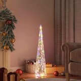 vidaXL Akrilni ukrasni stožac s LED svjetlima raznobojni 90 cm Cijene