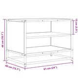 TV ormarić crni 61x40x46 cm Konstruirano drvo i metal | shoptok.hr