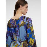 Orsay Blue Women's Patterned Satin Midi Dress - Women's | Eponuda.ba