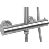 REA Bath Tuš set s termostatom REA VINCENT NICKEL BRUSH INOX | shoptok.hr