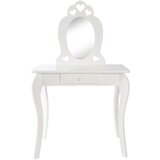 Jimmylee kozmetična miza steklo, leseni material | Shoptok.si