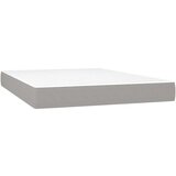 Box spring s madracem svjetlosivi 140x200 cm od tkanine | shoptok.hr