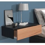 MID.YOU NOČNA OMARICA, črna, barve hrasta | Shoptok.si