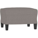  Fotelja s tabureom smeđesiva 60 cm od tkanine | shoptok.hr