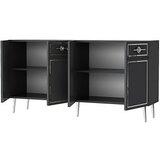 Hanah home Komoda Belly KB150 Anthracite Silver
