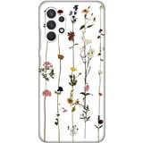  Silikonska maska za Samsung A325F Galaxy A32 4G (EU) Flower Print Skin bela Cene