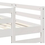  Trokatni krevet Bijelo 200 x 200 cm Čvrsto borovo drvo | shoptok.hr