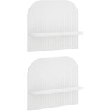  Zidna polica 2 kom. Bijela 41 x 13,5 x 37,5 cm Prerađeno drvo Cijene