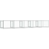  Kavez za pse s vratima sivi 10x2x1 5 m od pocinčanog čelika | shoptok.hr