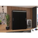 ADRK Klizni ormar DENVER 150 s LED rasvjetom - CRNA | shoptok.hr
