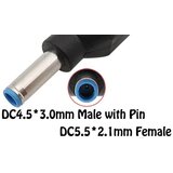 Gembird NPC-5.2x2.5mm 4.5x3.0mm dc to dc 20V connector + pin blue (hp) | ePonuda.com