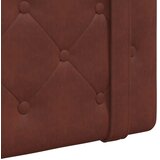  Viseće uzglavlje kreveta Sjajno smeđa Antikni PU Sienna 150 x 55 x 5 cm | shoptok.hr