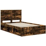  Konstrukcija postelje z vzglavjem Dimljeni oreh 120 x 200 cm, (5000103287) | Shoptok.si