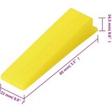 vidaXL Sistem za izravnavo ploščic 500 zagozd 2500 sponk 1,5 mm | Shoptok.si