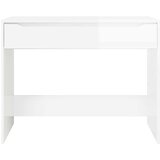  Stol Visoki Sjaj Bijeli 100 x 50 x 78 cm Konstrukcijsko drvo | shoptok.hr
