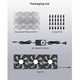 RUIZHI 360 mm dvojni ventilator za hlajenje | Shoptok.si