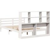 vidaXL Knjižna postelja brez vzmetnice bela 140x200 cm trdna borovina | Shoptok.si