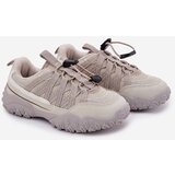 Boto Children's Sneakers With Drawstring Light Beige Nanelita | Shoptok.si