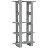 Furnova Knjižna omara/pregrada siva sonoma hrast 80x30x160 cm, (21932932) | Shoptok.si