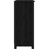  Komoda crna 70 x 35 x 80 cm od masivne borovine | shoptok.hr