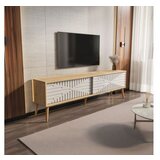 Hanah home tv polica riso sapphire oak white | ePonuda.com