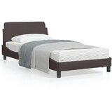 vidaXL Okvir za krevet s uzglavljem tamnosmeđi 100x200 cm od tkanine Cijene