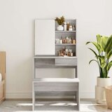 vidaXL toaletni stolić ogledalom boja hrasta sonome 74,5 x 40 x 141 cm | shoptok.hr