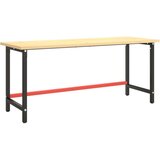 vidaXL Okvir za delovno mizo mat črn in mat rdeč 180x57x79 cm kovinski | Shoptok.si