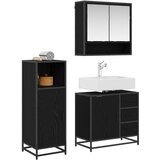  Set namještaja za kupaonicu 3 kom. Crni hrast | shoptok.hr
