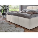 Meise Möbel Tapecirani bračni krevet s prostorom za odlaganje s podnicom 180x200 cm boje slonovače Merida – | shoptok.hr
