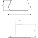 Deante ADR_N121 - Zidna kuka ROUND crna | Eponuda.com