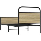vidaXL Okvir kreveta bez madraca boja hrasta sonome 75 x 190 cm drveni | shoptok.hr
