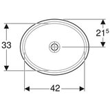 Geberit LAVABO PODGRADNI ISPOD RAVNE PLOČE OVALNI 480X390 GEBERIT 500.750.01.2 | ePonuda.com