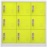 vidaXL ormarići s ključem 2 kom svjetlosivi/zeleni 90x45x92,5 cm čelik | shoptok.hr