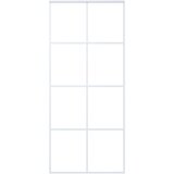  Drsna vrata ESG steklo in aluminij 90x205 cm bela, (20825973) | Shoptok.si