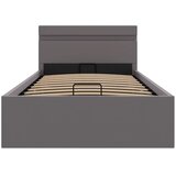  Hidraulični okvir za krevet od umjetne kože LED sivi 90x200 cm | shoptok.hr