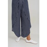 Marisse Navy Blue Striped Culottes | Shoptok.si
