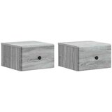  Stenski nočni omarici 2 pcs Siva Sonoma 34,5 x 33 x 20 cm, (5000209418) | Shoptok.si