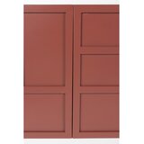 White Label Rdeča kovinska TV omarica 160x58x36 cm Davis – | Shoptok.si