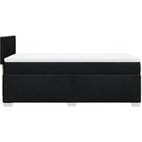  Krevet s oprugama i madracem crni 100 x 200 cm od tkanine | shoptok.hr