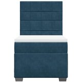 Box spring krevet s madracem plavi 90x200 cm baršunasti | Eponuda.ba