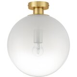 Nova Luce Bela/v zlati barvi steklena stropna svetilka Vita – | Shoptok.si
