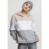 Urban Classics Women's Oversize 3-Tone Light Pink/White/Grey Hooded Oversize Cijene