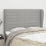  Uzglavlje s ušima svjetlosivo 147x23x118/128 cm od tkanine | shoptok.hr