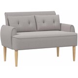  Ljubavni kauč s gumbima Svjetlosiva 117 x 67 x 77 cm Bouclé | Eponuda.com