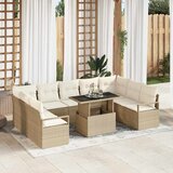  Sjedeća garnitura za vrt 10 kom. 9-Broj sjedala Bež i krema | shoptok.hr