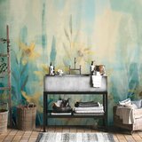  Foto tapeta - A touch of summer - floral motif with a meadow of flowers in blue tones 200x140 | shoptok.hr