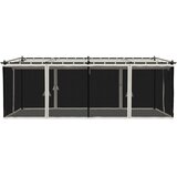  Sjenica s mrežastim zidovima 6 x 3 m krem čelična | shoptok.hr